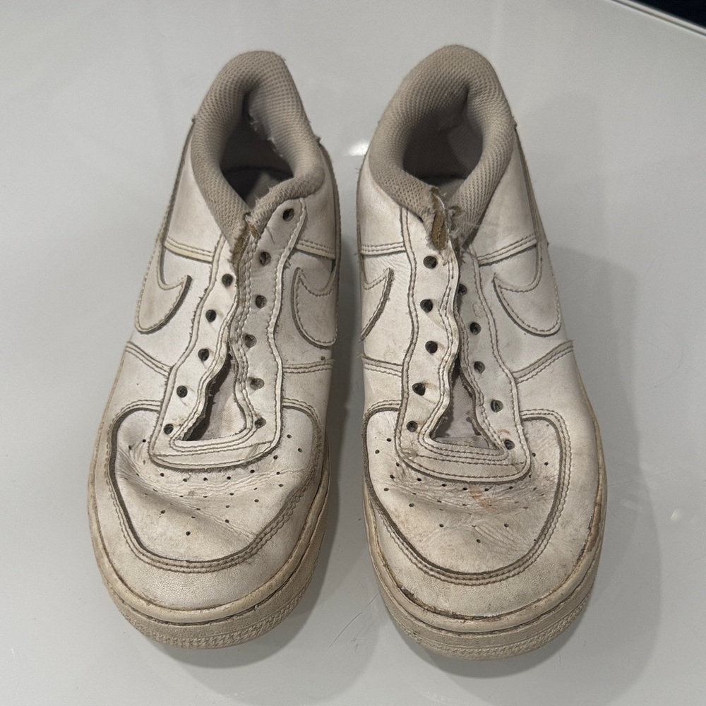 Nike White Low-Top Leather Sneakers